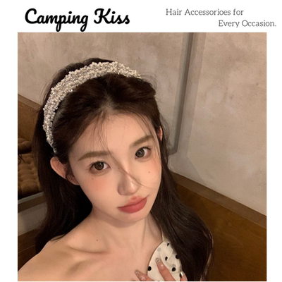 CampingKiss宽边珍珠亮片发箍