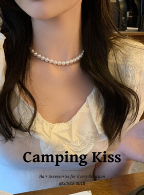 CampingKiss法式高定锁骨链女