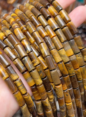 D106  天然虎眼石一条6×12mm