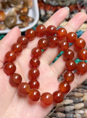 C217红玛瑙圆珠11.7mm一条