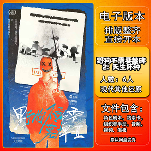 野狗不需要墓碑2天生坏种剧本杀电子版手册复盘6人现代其他还原