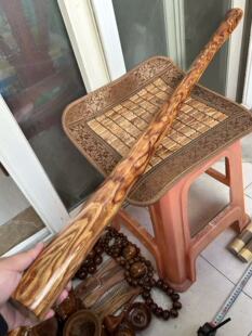 海南黄花梨油梨满花纹106厘米棍子登山徒步旅行居家海口发货0204