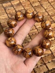 海南黄花梨油梨2.0鬼脸对眼野生料手串佛珠海口发货一物一拍1010