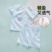 分体套装 婴儿衣服夏季 夏日短袖 夏天a类透气新生幼儿宝宝夏装 薄款