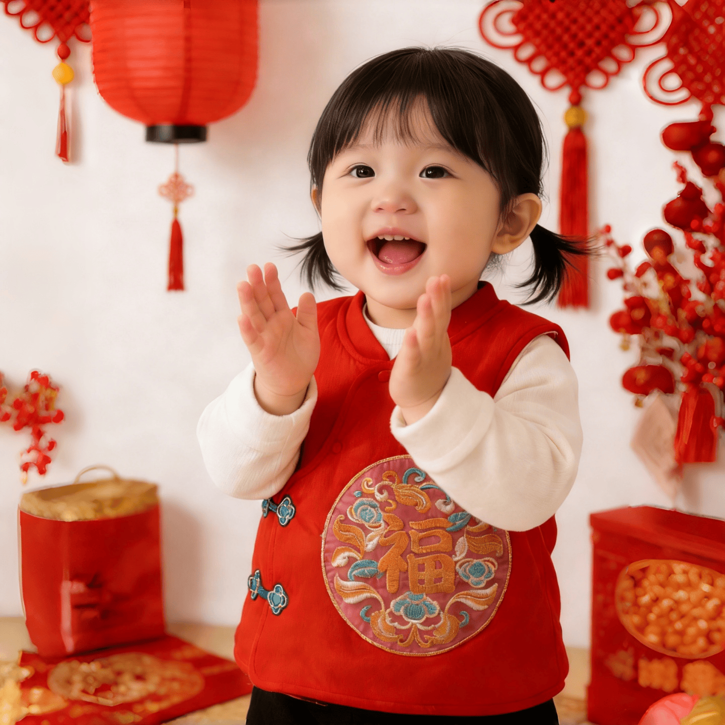 婴儿马甲小月龄夹棉纯棉a类外穿冬加厚红色国风宝宝中式背心女宝,童装/婴儿装/亲子装,马甲,淘宝优惠券,粉丝福利购,淘宝优惠卷