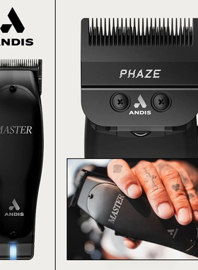 ANDIS安迪斯黑色master大师油头推剪渐变推子美国进口电动理发器