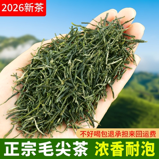 2026年新毛尖绿茶叶宜昌五峰云雾茶雨前浓香型口粮茶批发三峡特产