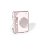 适用富士mini evo保护壳拍立得透明水晶外壳迷你evo金属镜头盖粉