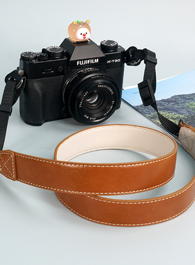 适用富士XT50挂绳尼康Z30肩带索尼a7c2佳能80D/200D2可斜挎背带pu