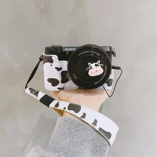 适用索尼a5000相机包SONY A5100保护套A5000可爱底座皮套便携肩带