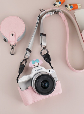 适用佳能R50V相机包r10保护套r100底座200d二代R50皮套R8/RP/R62