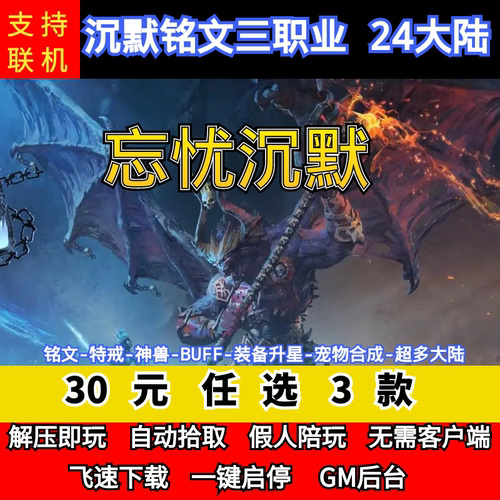 老王传奇单机版忘忧沉默三职业24大陆铭文特戒神兽BUFFGM后台微端