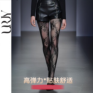 Stockings Pantyhose High Lace 高级感蕾丝网袜 Elastic Fishnet