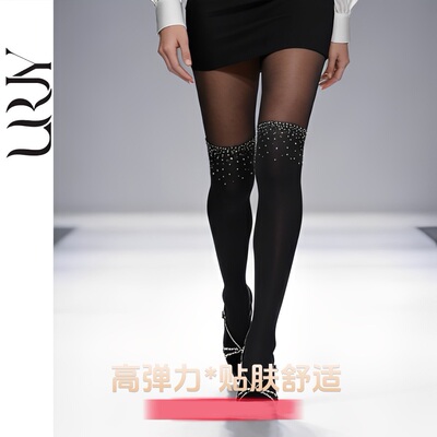 拼接烫钻长丝袜SexyPantyhose