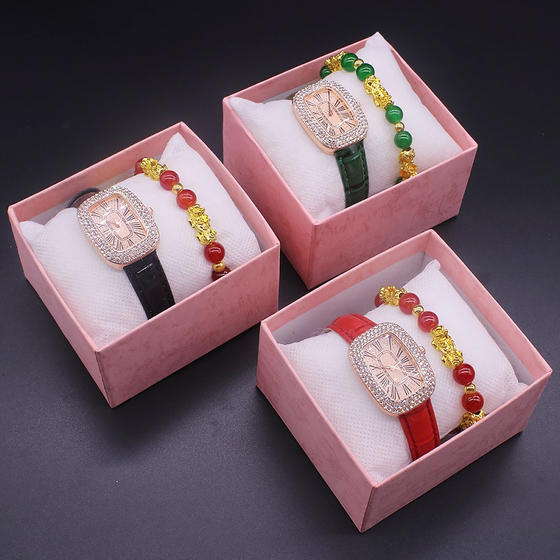 wristwatch bracelet set women girl gift watch时尚手表手链女-封面