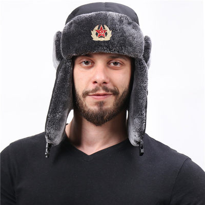 Russia Ushanka Waterproof Hats Winter Fur Earflap Snow Caps