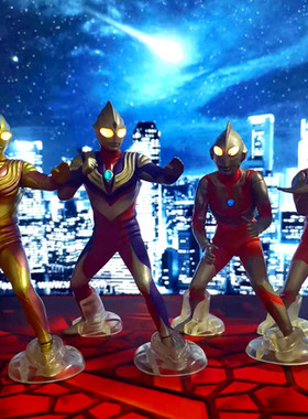 万代奥特曼扭蛋 闪耀发光复合迪迦闪耀 SP01初代 人偶摆件