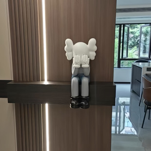 电视柜装饰坐姿网红暴力熊大摆件客厅玄关酒柜壁柜高级感家居乔迁