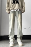 XZ612-K980-P55控68【82棉18聚酯纤维】春款黄泥色拉链牛仔裤6，男装牛仔裤，星座612