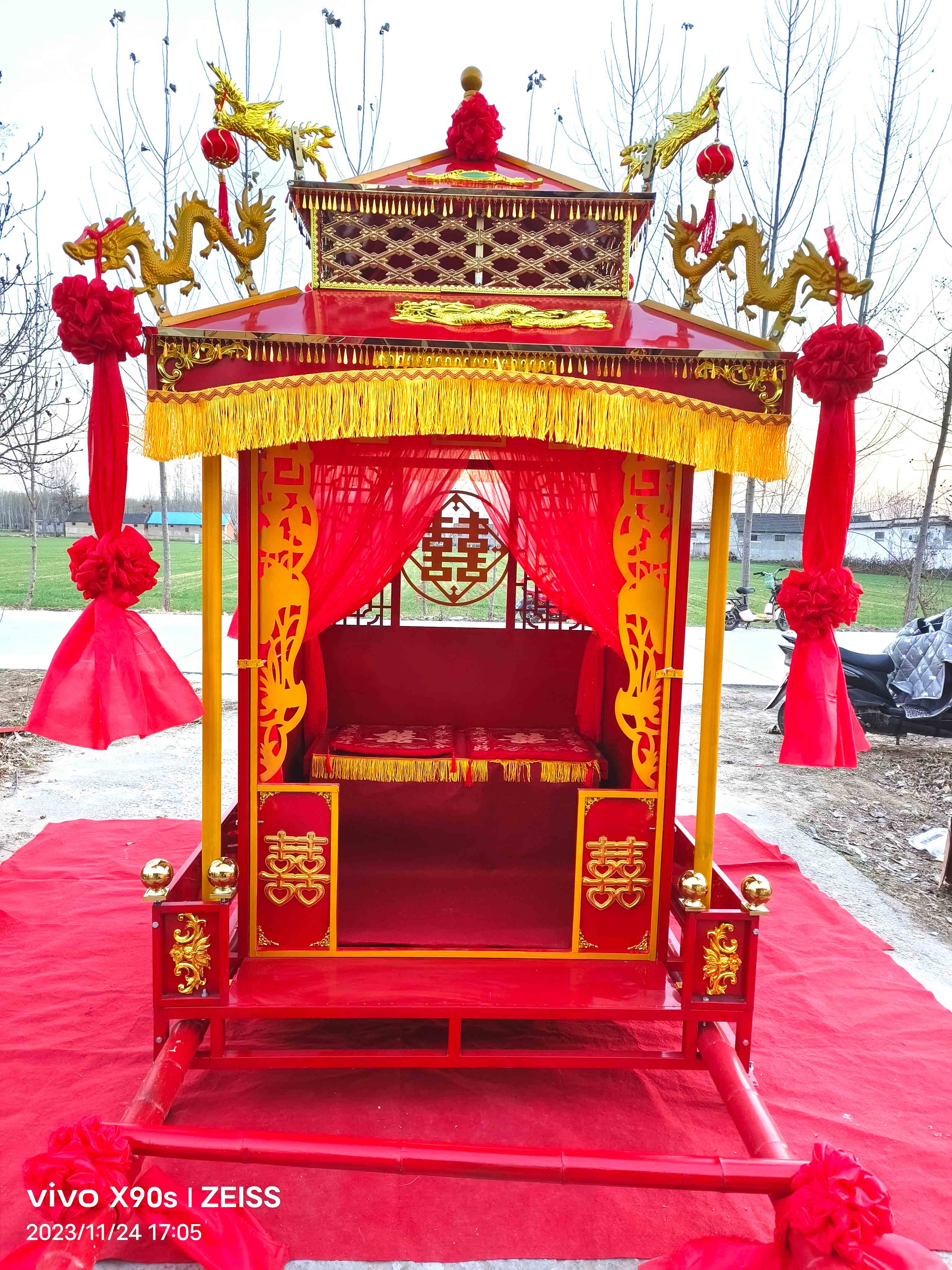 花轿镀锌钢管材质可折叠拆卸