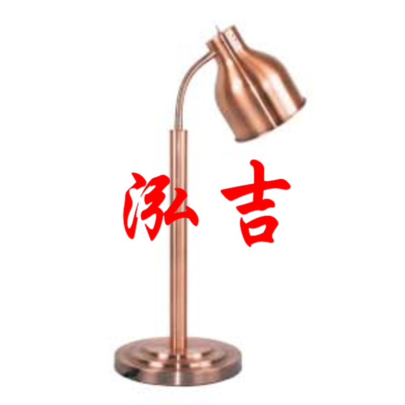 不锈钢双头电热保温灯单杆双灯电热暖食灯自助餐保温灯古铜色灯罩