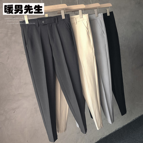 2024春夏小西裤男垂感九分裤