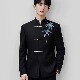 新郎婚礼订婚宴会西服复古套装 2025新中式 刺绣春季 新款 男士 中山装