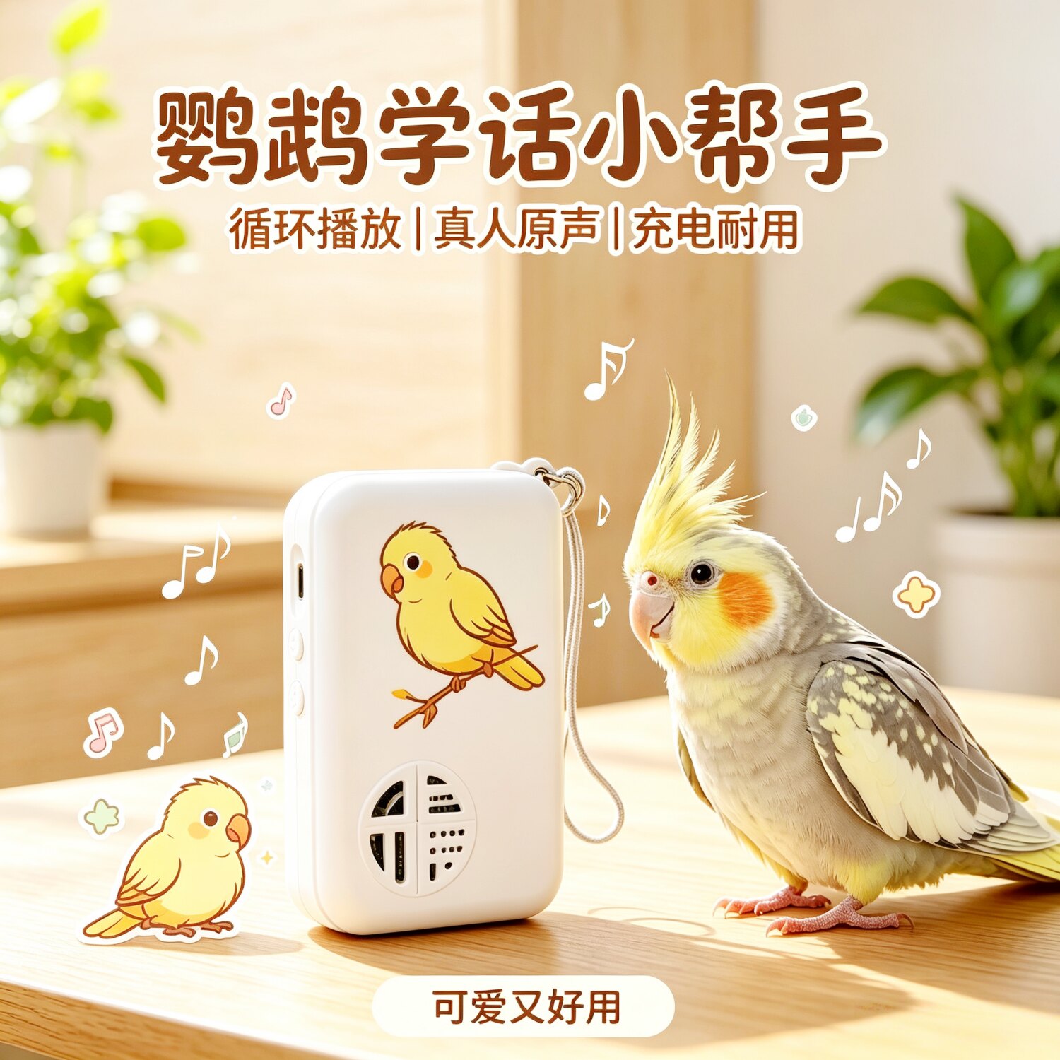 宠帮仕鸟用学习机复读录音教话