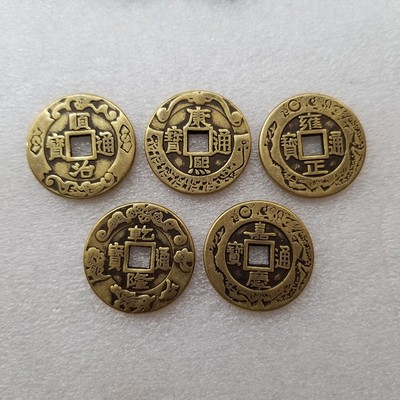 黄铜加厚加大钱财摆件