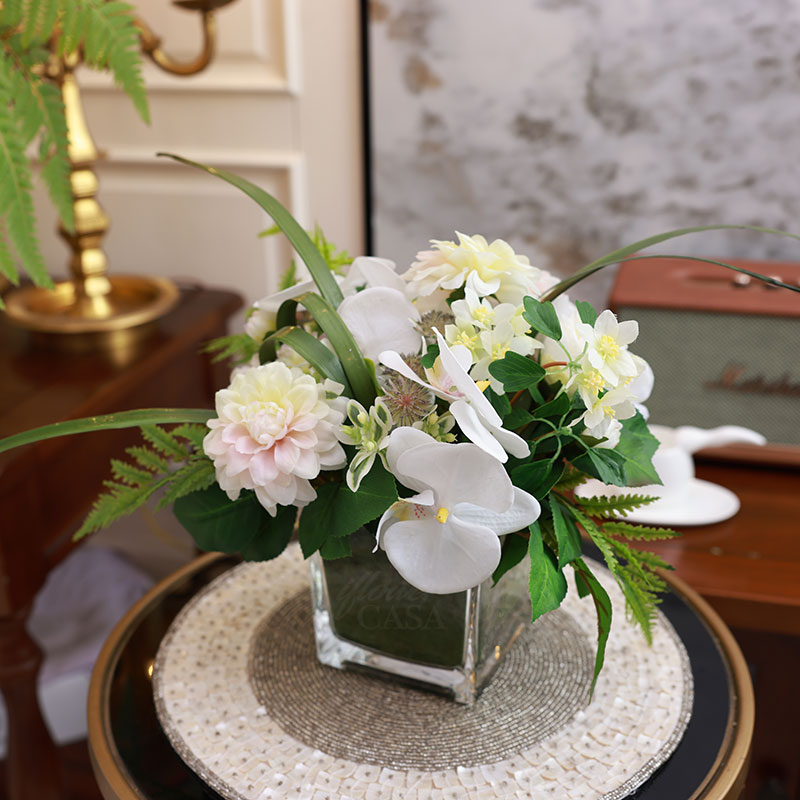 iflower餐厅混合设计精美仿真花