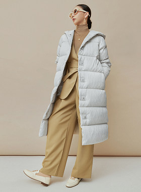 cocosong羽绒服女2026冬新款极寒鹅绒中长款长过膝加厚高端定制