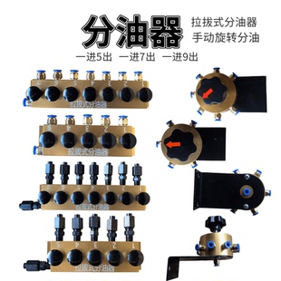 油路定量分配器油排容积式分油器冲床递进式黄油分油器黄油嘴