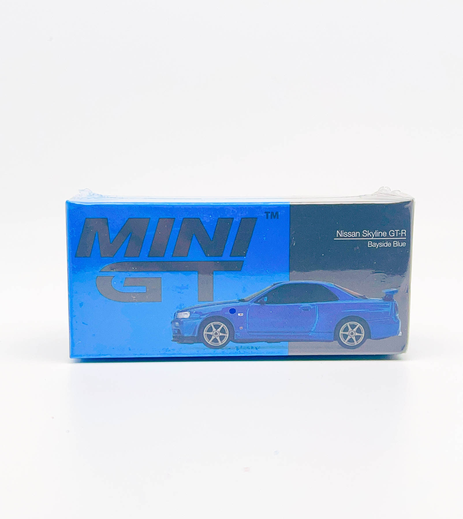 1/64 速度与激情 保罗·沃克座驾 gtr r34  mini gt蓝色