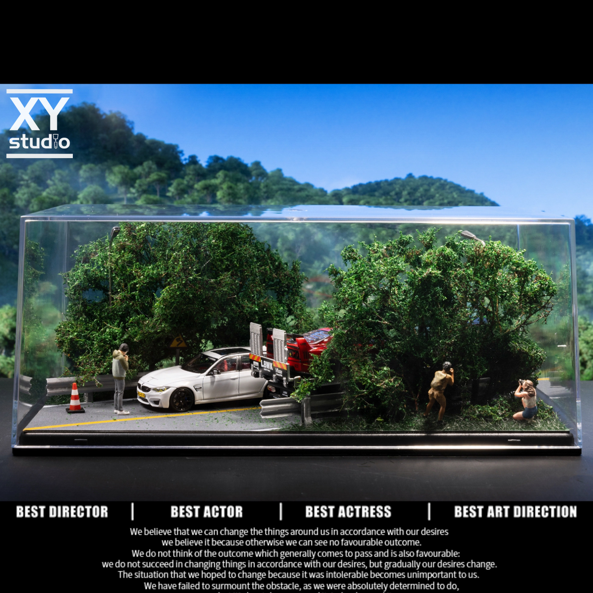 1/64 场景《双向公路夏季》送男女友 生日 头文字d ae86拓海