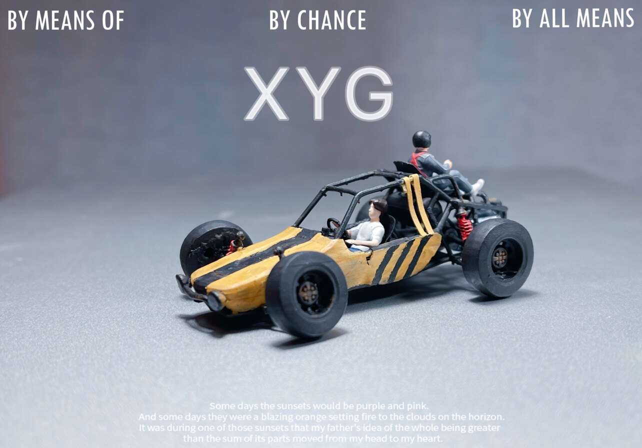 1/64 蹦蹦车 三蹦子 绝地求生 模型 微缩场景 小雨哥自涂