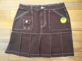 瑕疵*DAISY LOVERS栗色花边中裙160