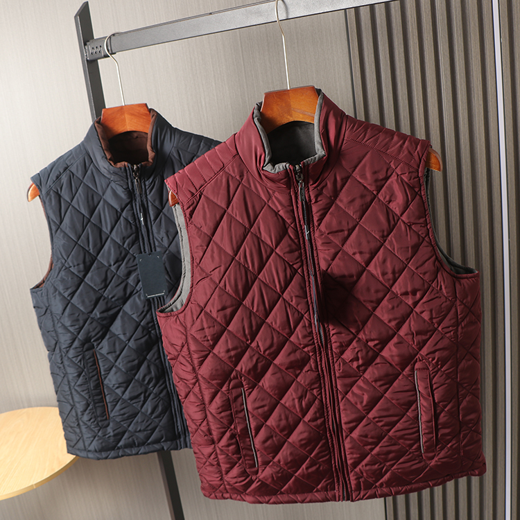 男士百搭休闲立领棉马甲背心外套