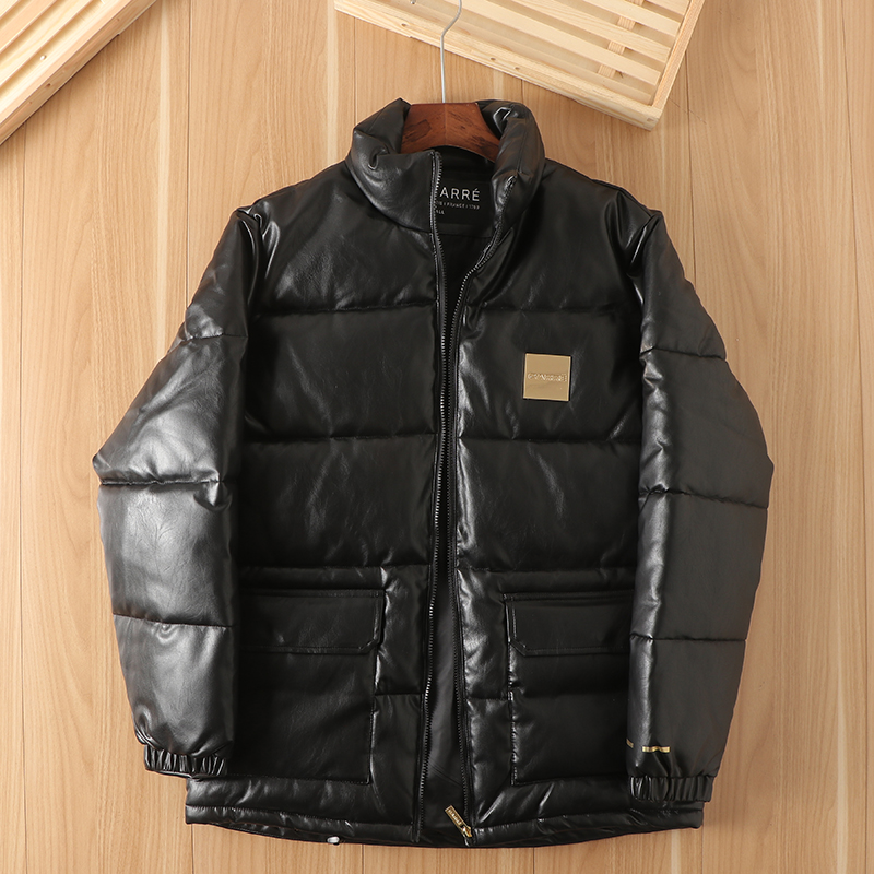 男冬季加厚保暖休闲立领棉衣外套