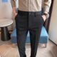 商务正装 韩版 长裤 潮流垂感西裤 上班小脚休闲裤 男士 九分裤 春季 修身