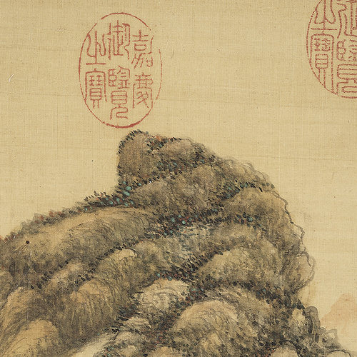 山水真迹复制品台北故宫名画家