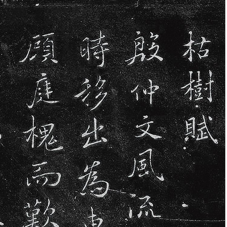 1:1唐代书法家名作 褚遂良 枯树赋 30x109cm刻印版复制品行书范本