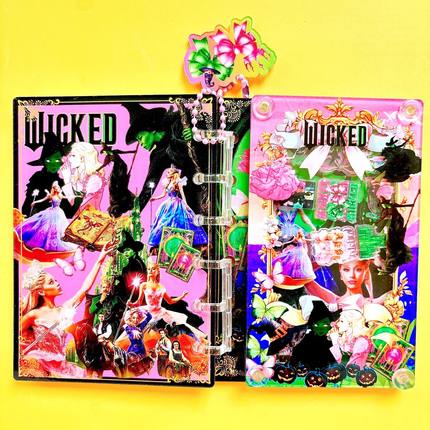 卡通A7魔法坏女巫周边摇摇乐本亚克力学生文具办公笔记活页手账本