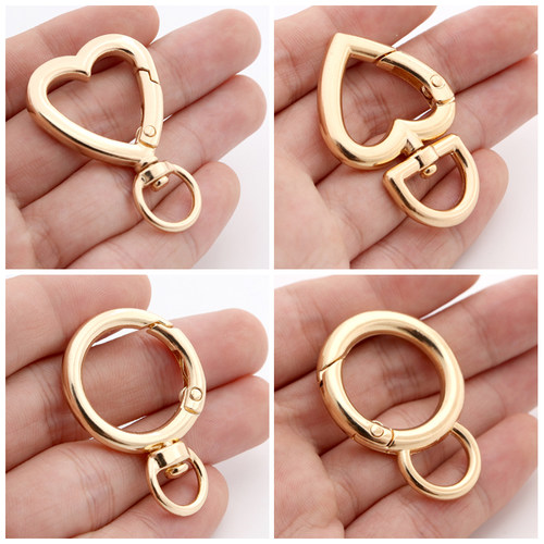 金属大环扣女箱金色DIY