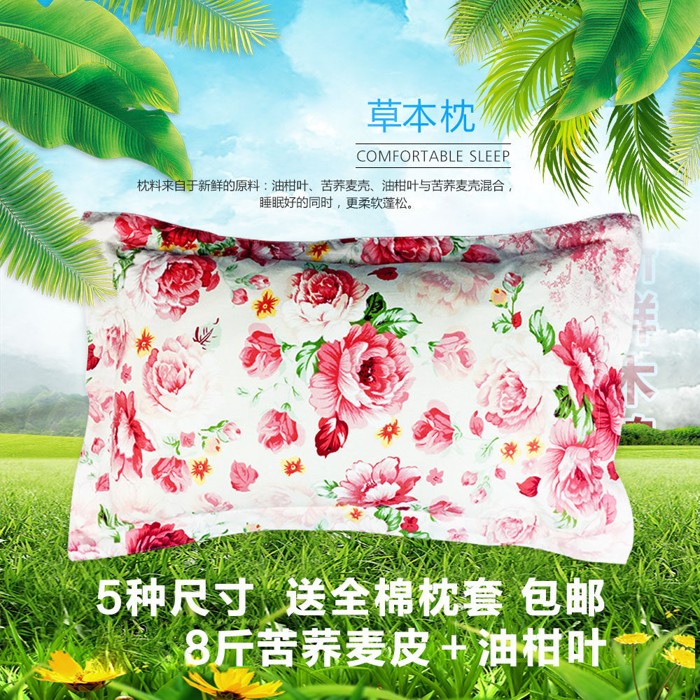 长方形荞麦壳儿童护颈枕芯包邮