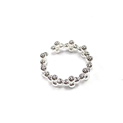 安伯曼925银四叶草排戒指开口