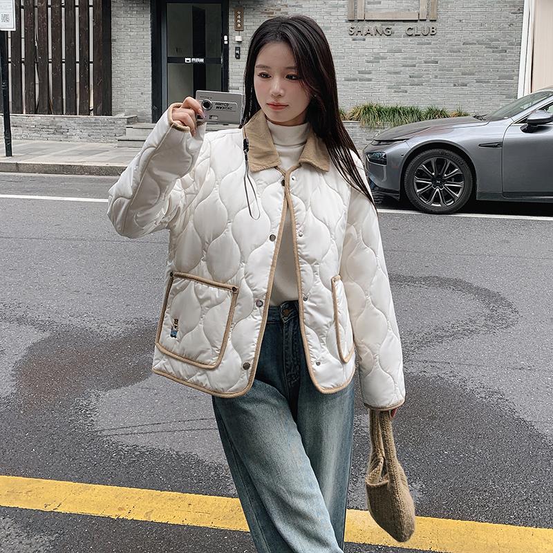 2024秋冬新款轻薄短款宽松棉衣