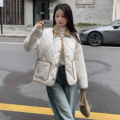 2024秋冬新款轻薄短款宽松棉衣