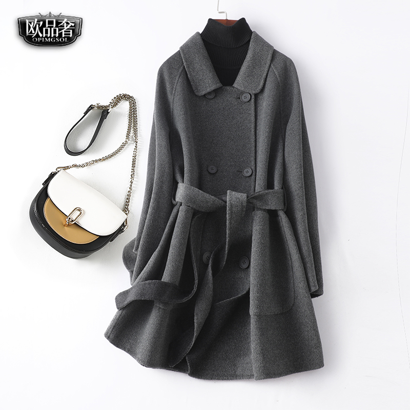 羊毛毛呢外套女中长款韩版小个子