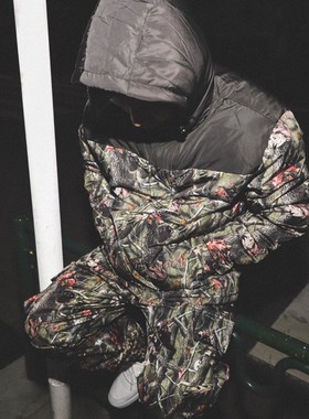 【Ohh】现货 RIPNDIP NERM & JERM TEE CAMO PUFFER JACKET 夾克