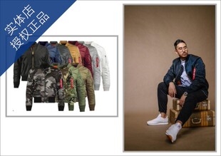 MA1阿尔法修身 INDUSTRIES 现货ALPHA 飞行夹克男女外套 Ohh